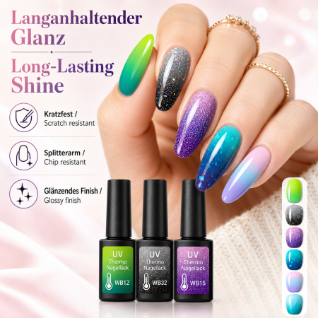6 pièces UV Thermo Gel Cool Magic Coffret